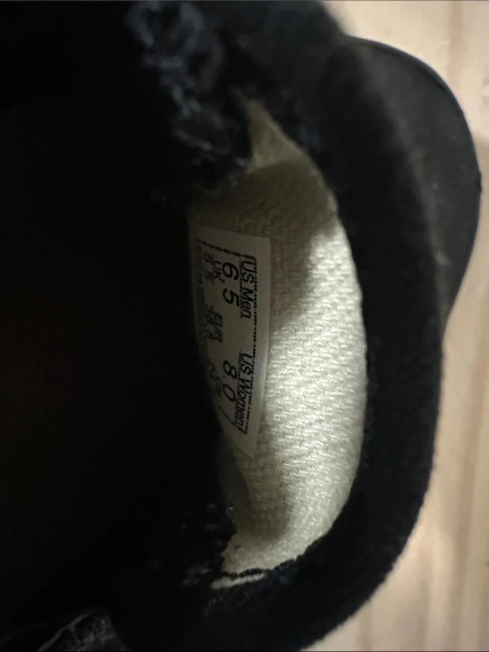 Vans Black Slip-On Canvas Loafers 6.5